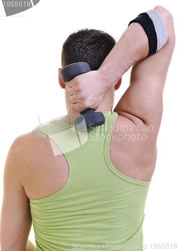 Image of man fitness isolated