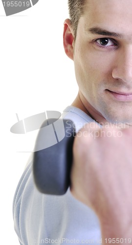 Image of man fitness isolated