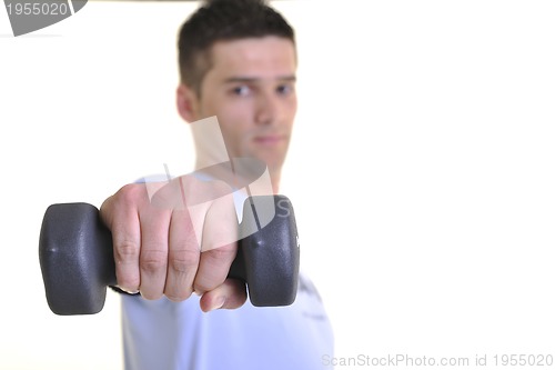 Image of man fitness isolated