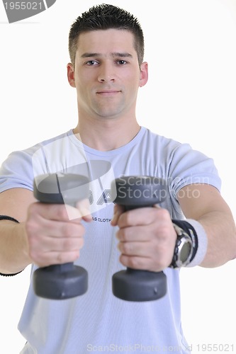 Image of man fitness isolated