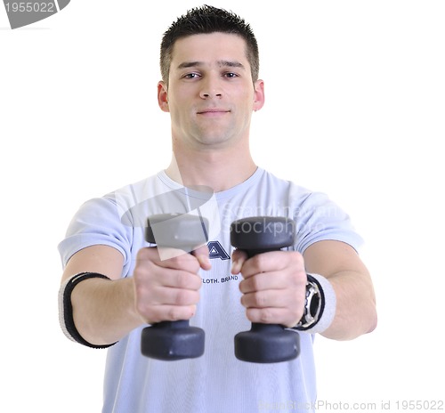 Image of man fitness isolated