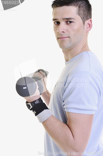 Image of man fitness isolated