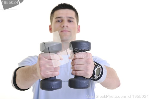 Image of man fitness isolated