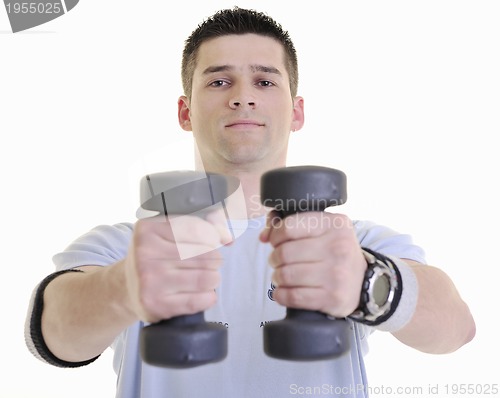 Image of man fitness isolated