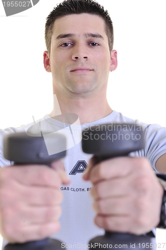 Image of man fitness isolated