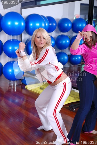 Image of girls dancing in a fitness studio