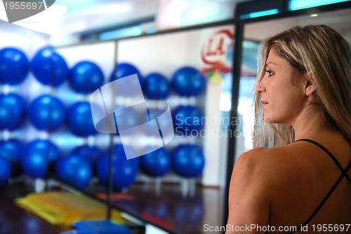 Image of a young model working out