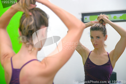 Image of girl in fitness studio