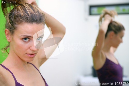 Image of girl in fitness studio