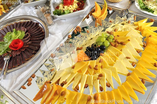 Image of Food, fresh, health, vegetarian, eating, cheese,  grape, fruit, 