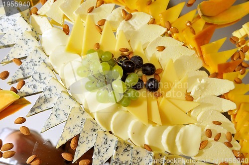 Image of Food, fresh, health, vegetarian, eating, cheese,  grape, fruit, 