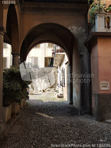 Image of Quaint Italian town alley