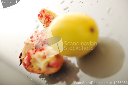 Image of Pomegranate and lemon