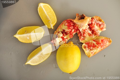 Image of Pomegranate and lemon