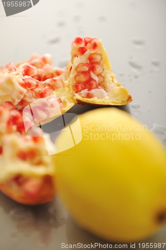 Image of Pomegranate and lemon