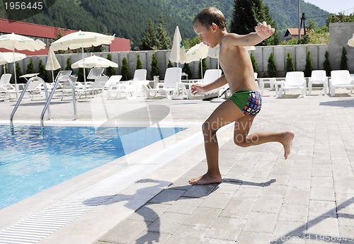 Image of children on swimming pool