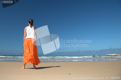 Image of Orange skirt