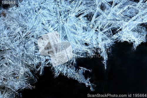 Image of blue ice crystals