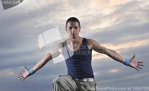 Image of Man with his arms wide open
