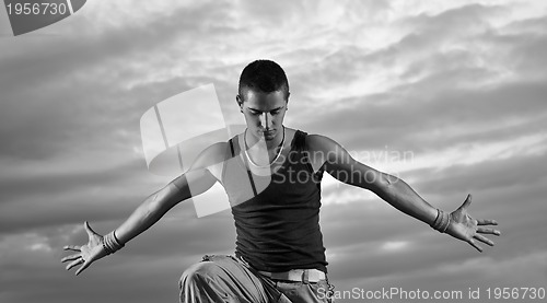 Image of Man with his arms wide open