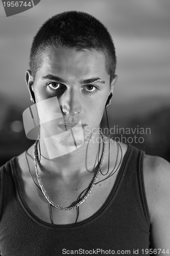 Image of urban style boy portrait 