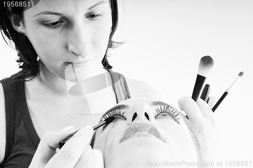 Image of makeup treatment