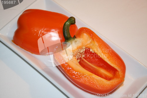 Image of Paprika on plate