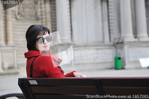 Image of woman visit ancient istambul in turkey