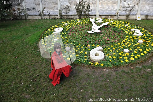 Image of woman visit ancient istambul in turkey