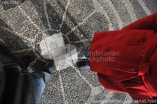 Image of woman visit ancient istambul in turkey