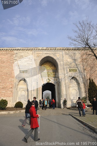 Image of woman visit ancient istambul in turkey