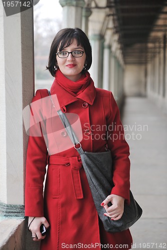 Image of woman visit ancient istambul in turkey