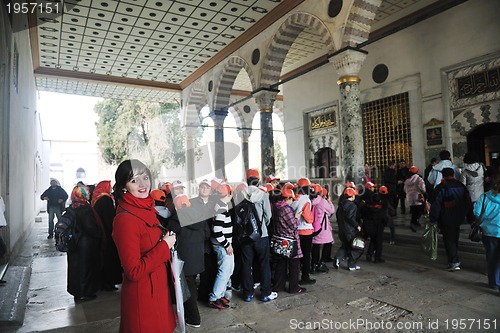 Image of woman visit ancient istambul in turkey