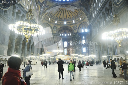 Image of woman visit ancient istambul in turkey