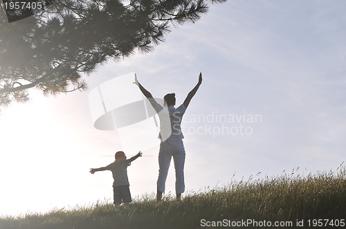 Image of woman child outdoor