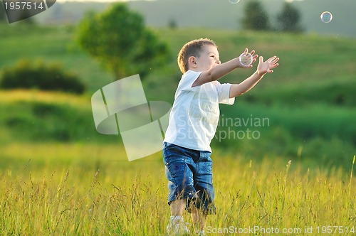 Image of child bubble