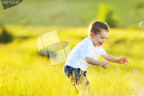 Image of child bubble