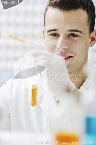 Image of young scientist in lab
