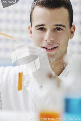 Image of young scientist in lab