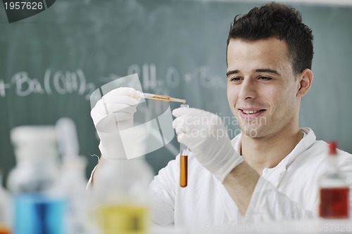 Image of young scientist in lab