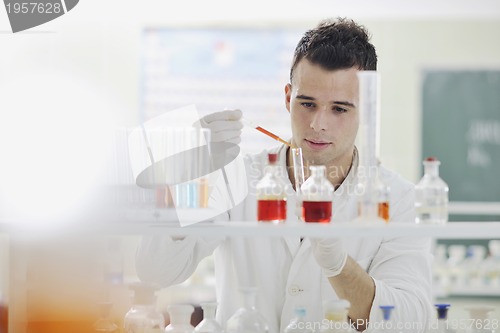 Image of young scientist in lab