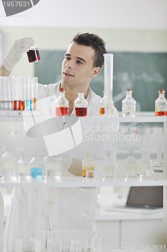 Image of young scientist in lab