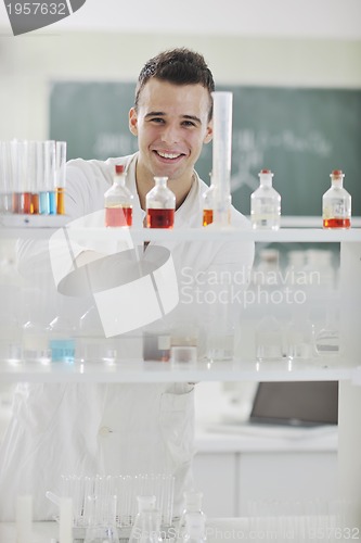 Image of young scientist in lab