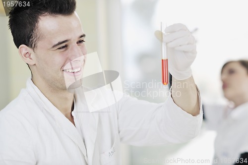 Image of young scientist in lab