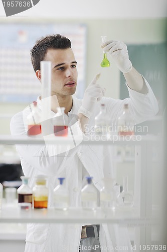Image of young scientist in lab
