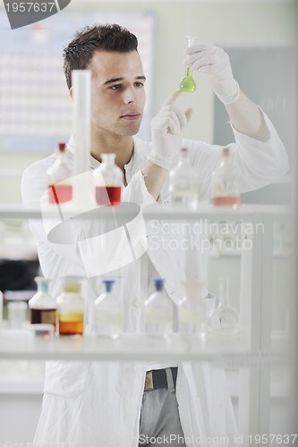 Image of young scientist in lab
