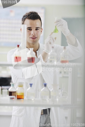 Image of young scientist in lab