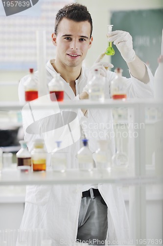 Image of young scientist in lab