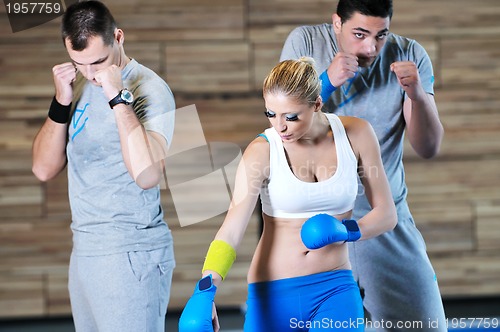 Image of fitness group exercise