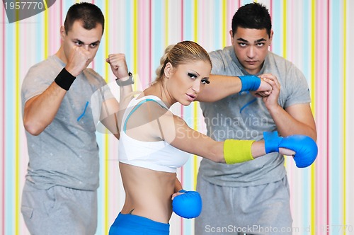 Image of fitness group exercise